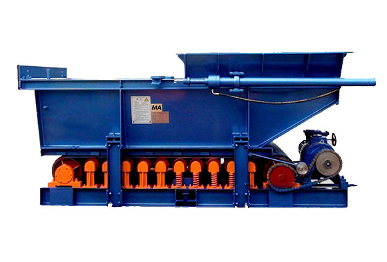 Chain plate feeder